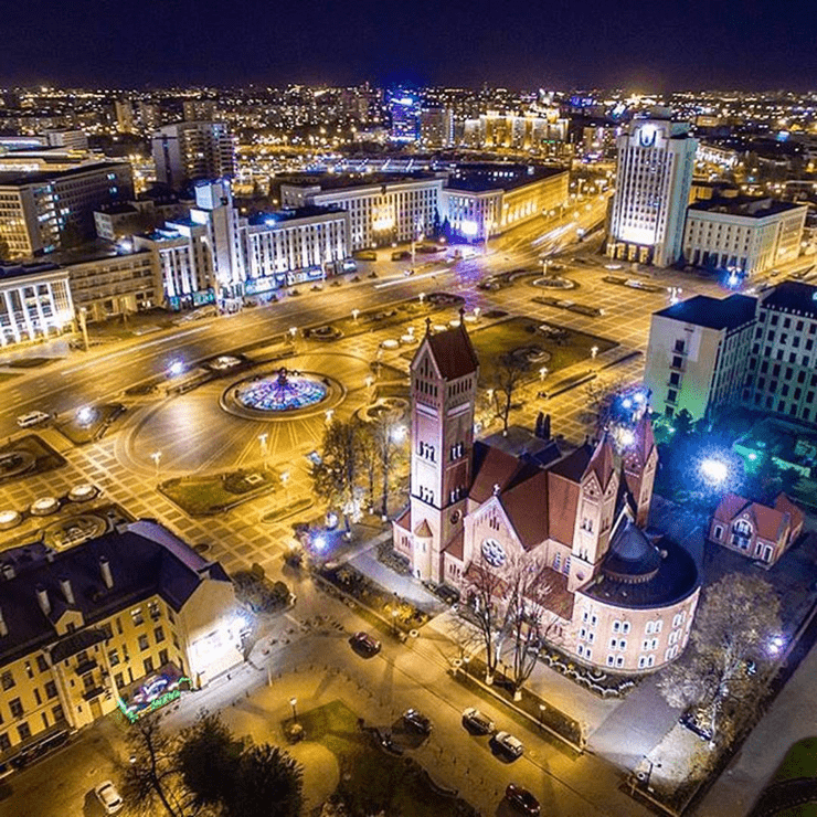 Minsk at night