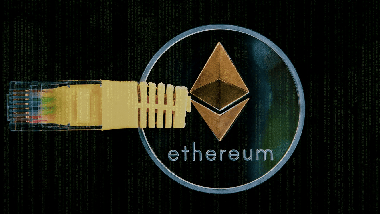 picture shows transition from fiat money to blockchain