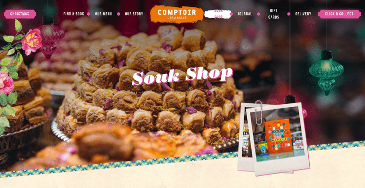 a screenshot of comptoirlibanais.com