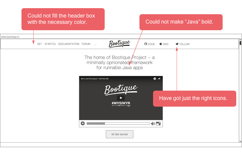 Balsamiq software usage example