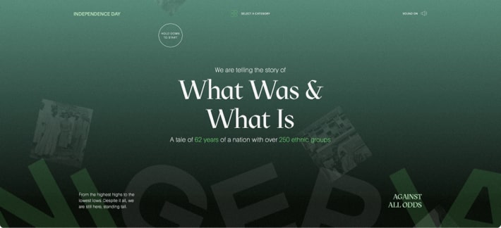 italicized text example 2023 web design trends